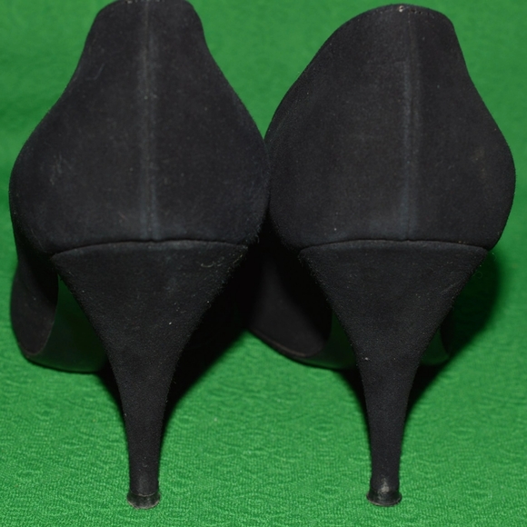 Vintage Shoes Black Suede by ANDREW GELLER  1950s - Picture 6 of 8